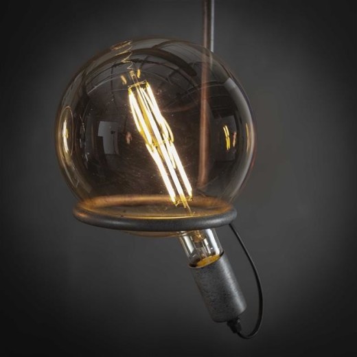 Ampoule LED 8W globe fumé