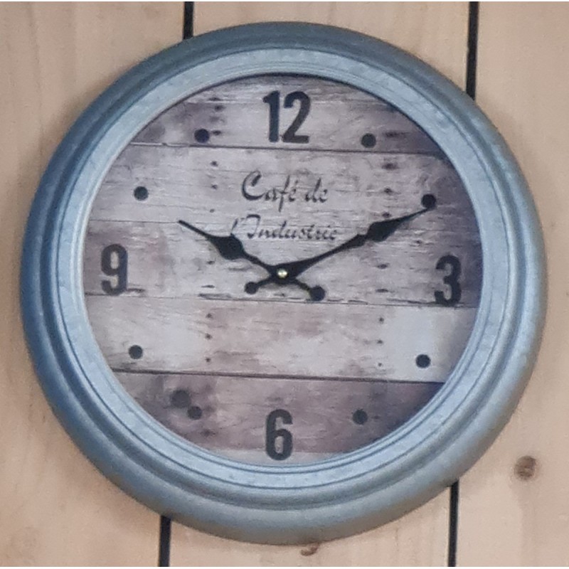 Horloge murale "café de l'industrie"