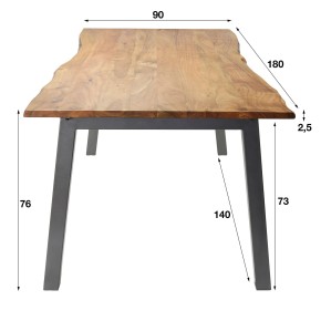 Table repas 180cm Edge