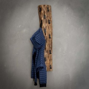 Porte manteaux tronc d'arbre 14 crochets
