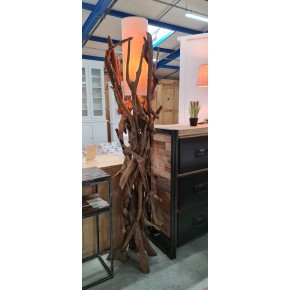 Lampadaire bois flotté 180cm