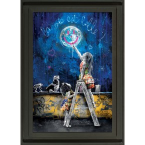 Tableau "Petites filles et la lune" 40x60