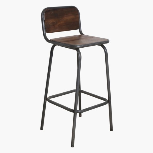 Tabouret de bar bois-fer