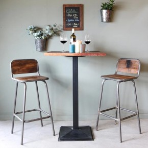 Tabouret de bar bois-fer