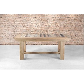 Table "ferme" teck massif + allonge